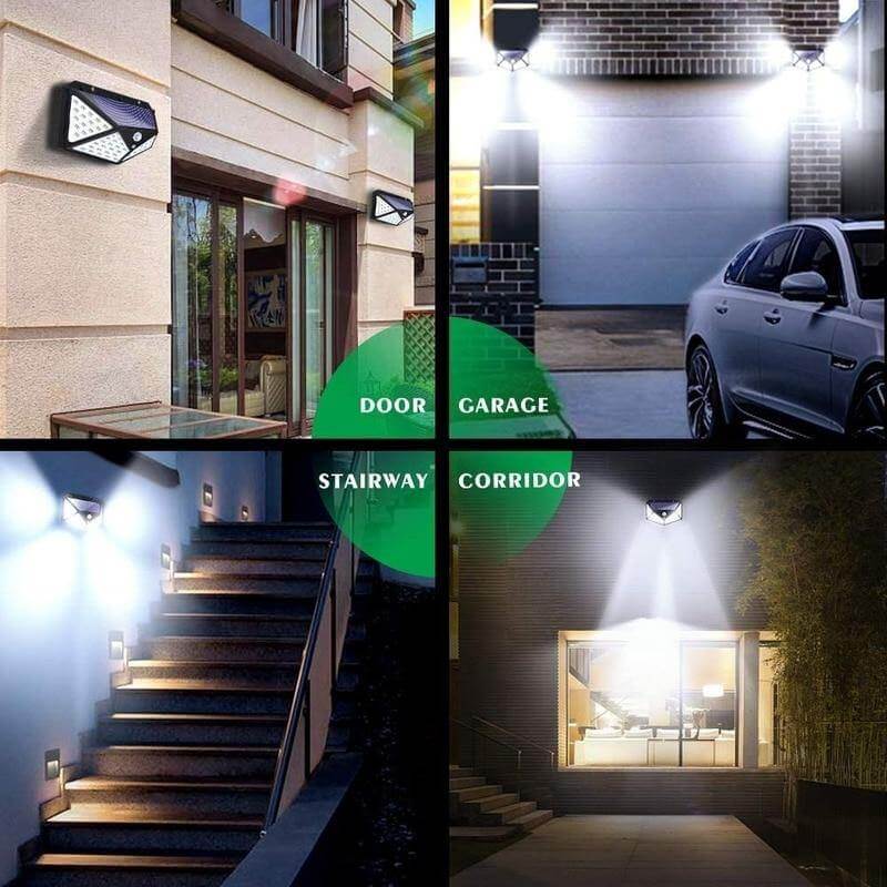 LED Utendørs Sollys Vegglampe | Luvikno