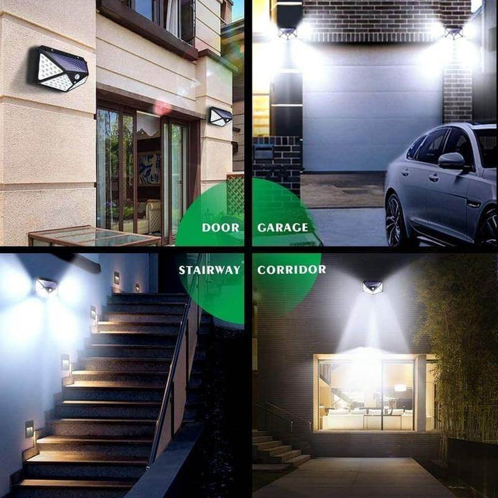 LED Utendørs Sollys Vegglampe | Luvikno