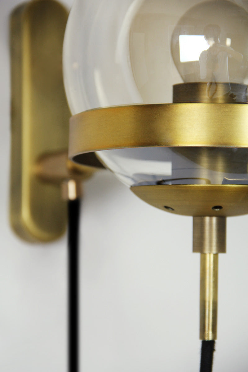 Elegant Retro Vegg Glass Ball Lampe | Luvikno