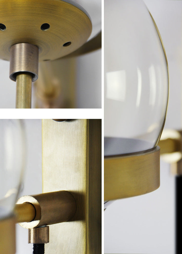 Elegant Retro Vegg Glass Ball Lampe | Luvikno