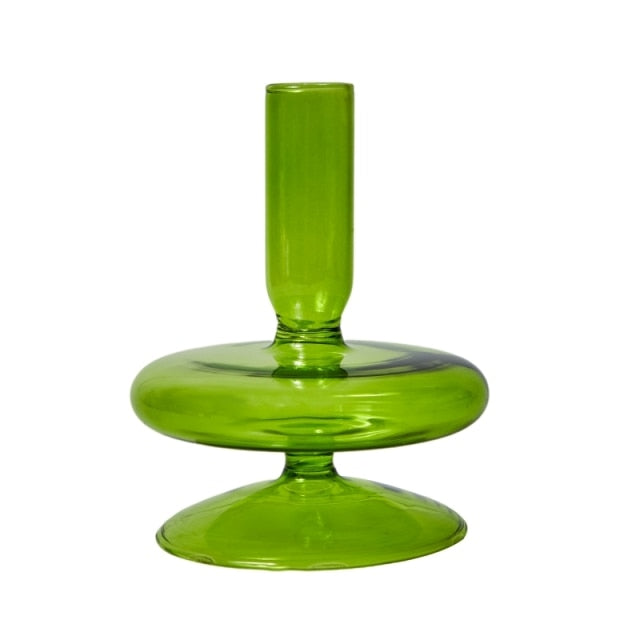 Moderne Glass Lysestake-Lime | Luvikno