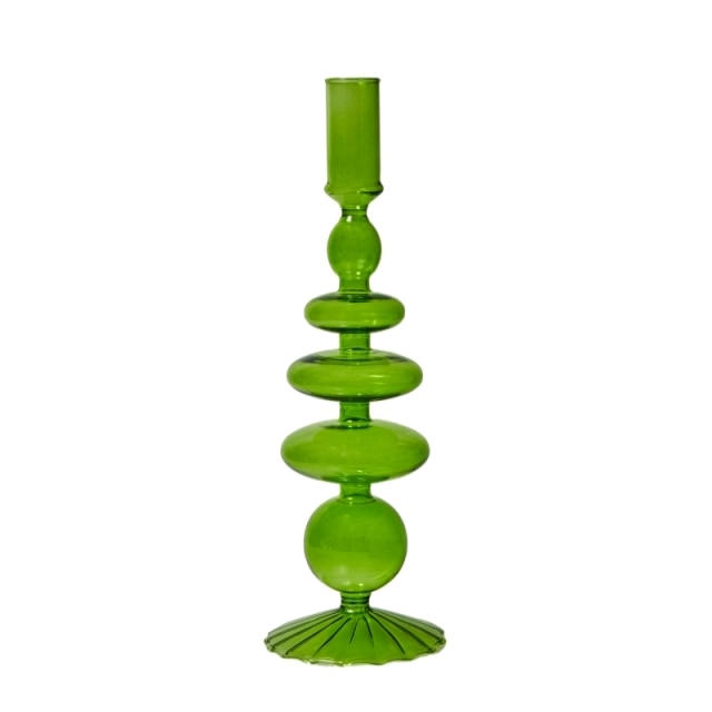Moderne Glass Lysestake-Lime | Luvikno
