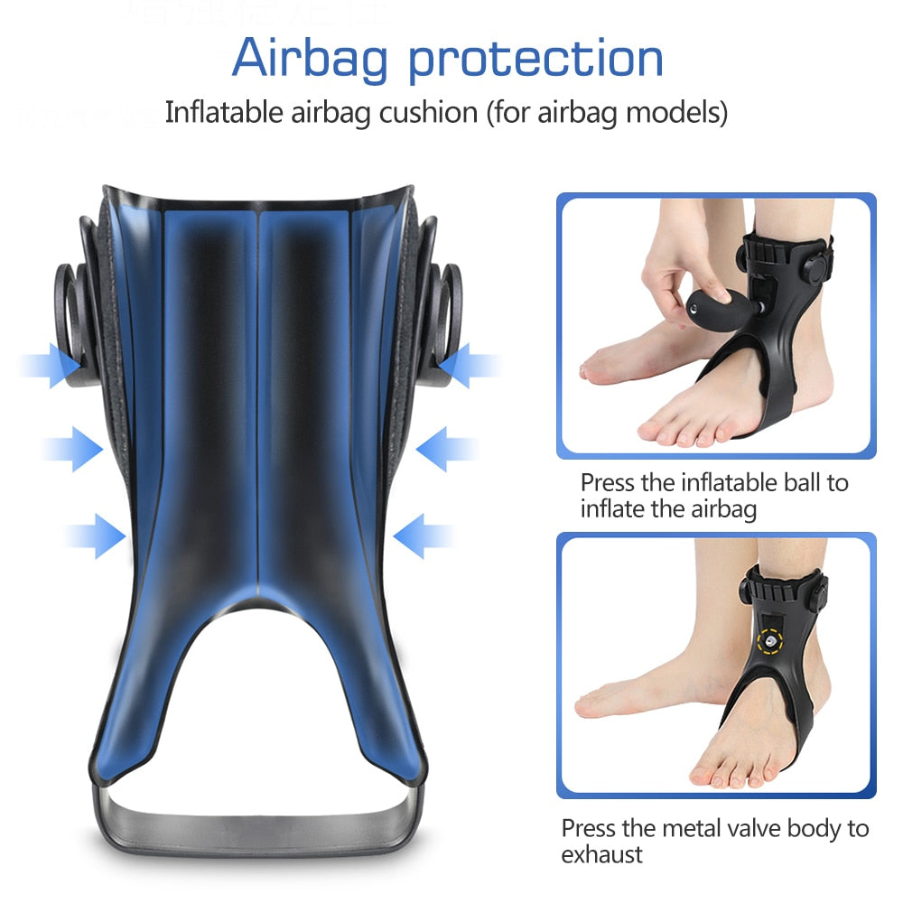 Oppblåsbar ankelstøtte airbag fotstøtte | Luvikno
