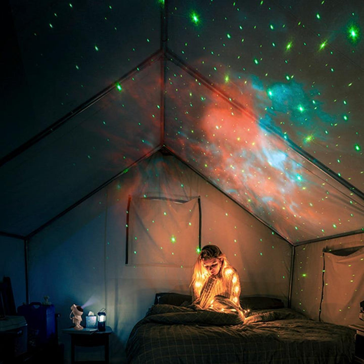 Galaxy Astronaut Nattlys Romprojeksjon | Luvikno