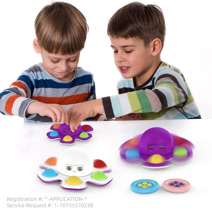 Omvendt blekksprut spinner pop it | Luvikno