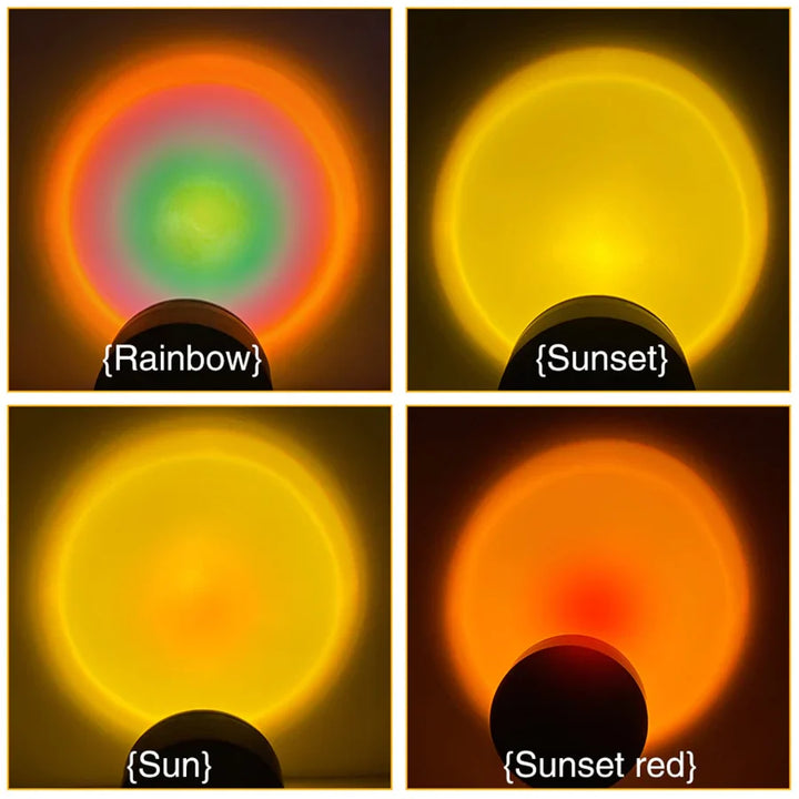 Sunset lampe med 4 farger - GlowSphere | Luvikno