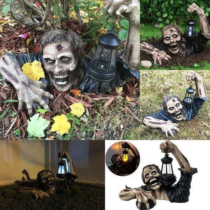 Zombie Statue Halloween Dekorasjon | Luvikno
