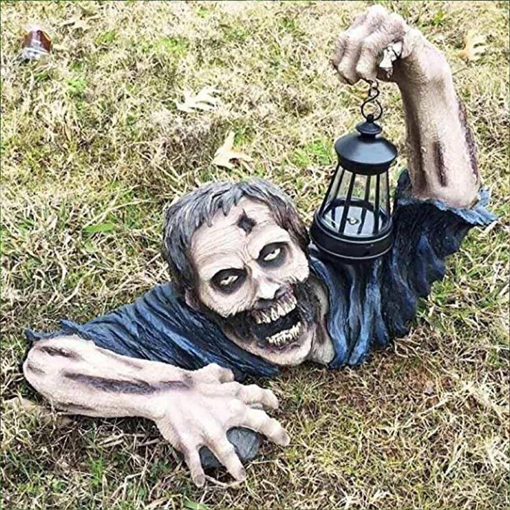 Zombie Statue Halloween Dekorasjon | Luvikno