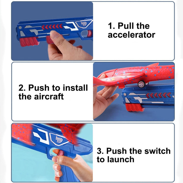 Flygende leketøy launcher | Luvikno