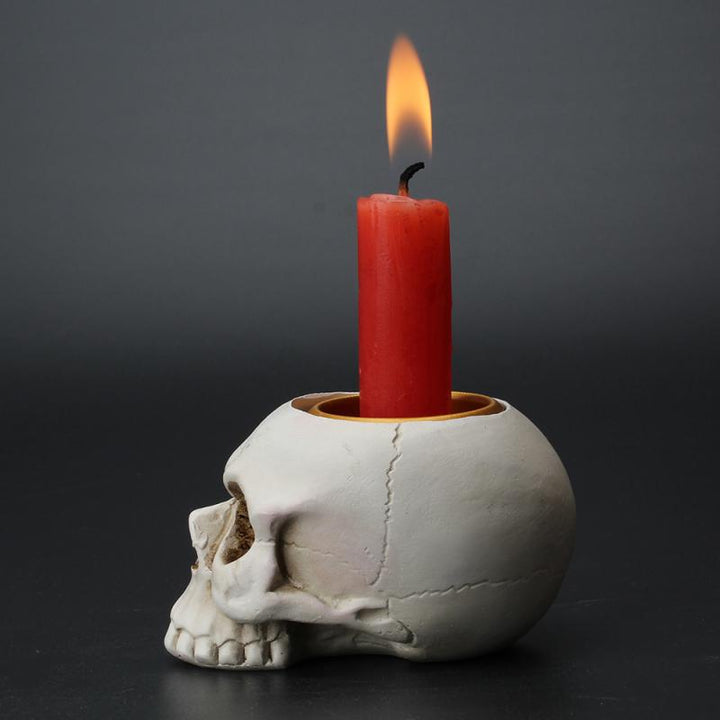 Mini Skull Head Candle Holder Mold | Luvikno