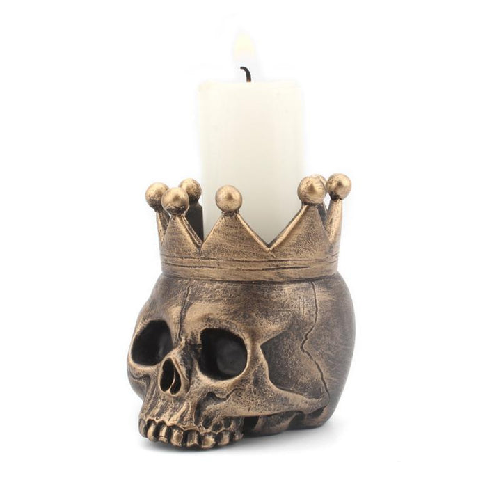 Mini Skull Head Candle Holder Mold | Luvikno