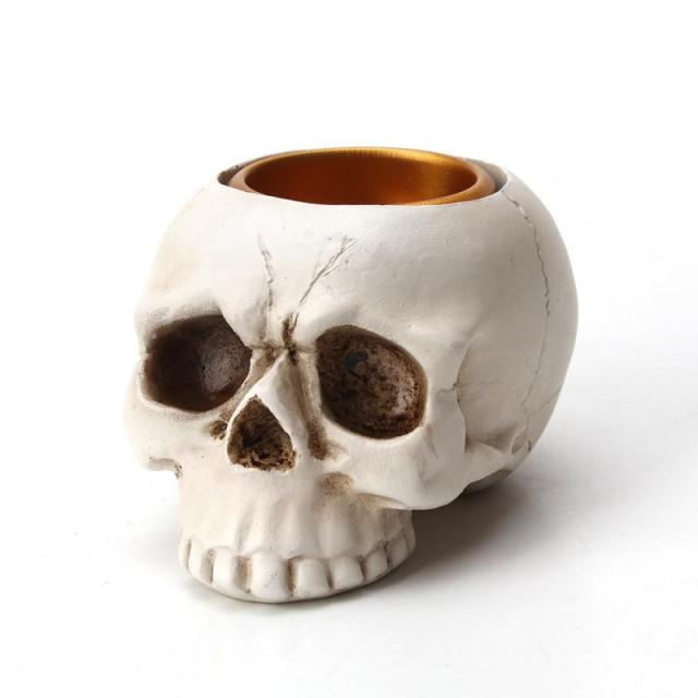 Mini Skull Head Candle Holder Mold | Luvikno