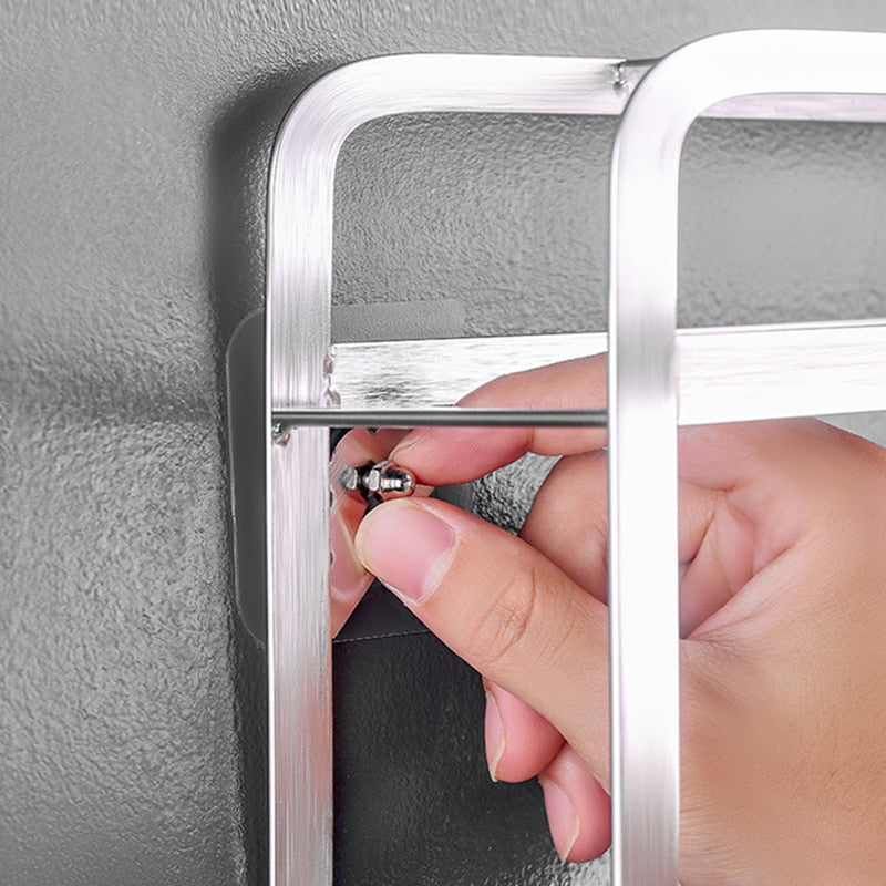 Luvikno | 10 Stykker Heavy Duty Punch-Free Gjennomsiktige Klebende Kroker