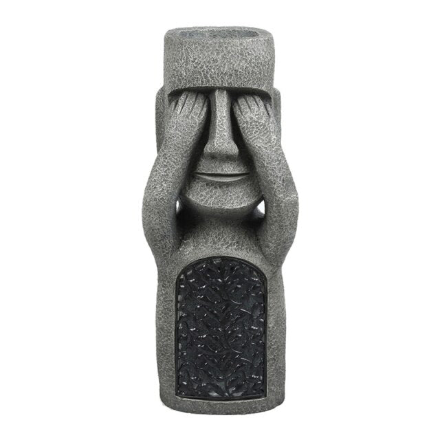 Easter Island Statue Garden Flower Pot | Luvikno