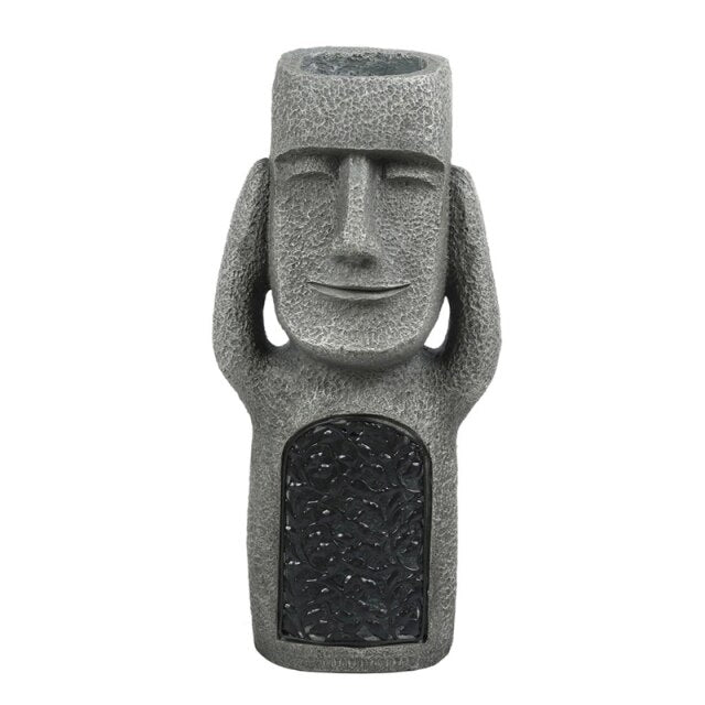 Easter Island Statue Garden Flower Pot | Luvikno