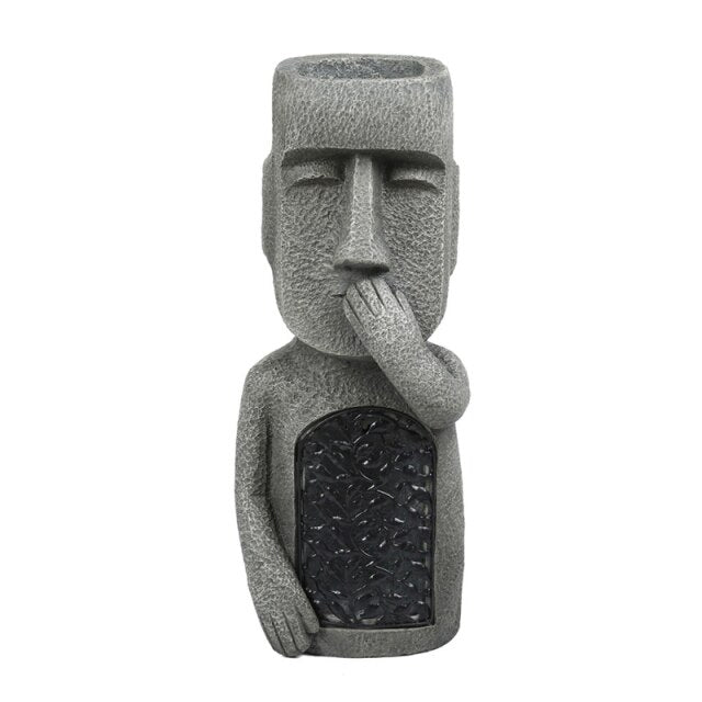 Easter Island Statue Garden Flower Pot | Luvikno