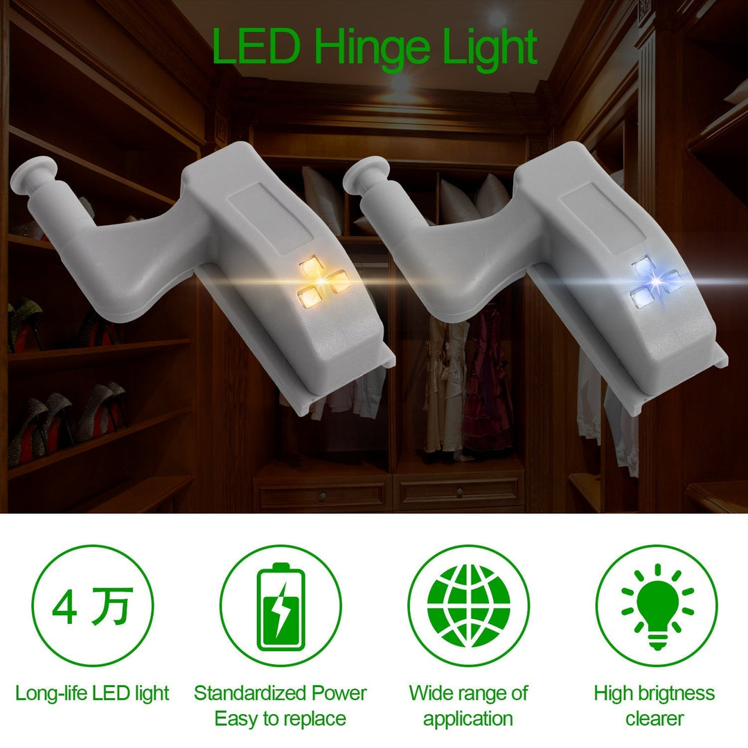 10stk LED Sensor Hinge Garderobelampe | Luvikno
