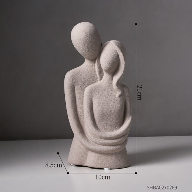 Nordic Abstract Thinker Harpiks Statue Skulptur | Luvikno