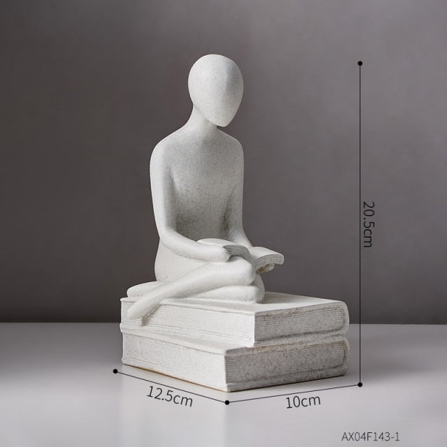 Nordic Abstract Thinker Harpiks Statue Skulptur | Luvikno