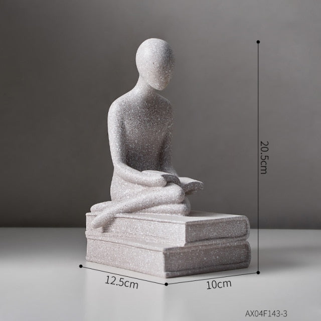 Nordic Abstract Thinker Harpiks Statue Skulptur | Luvikno