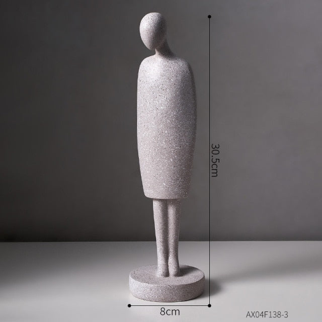 Nordic Abstract Thinker Harpiks Statue Skulptur | Luvikno