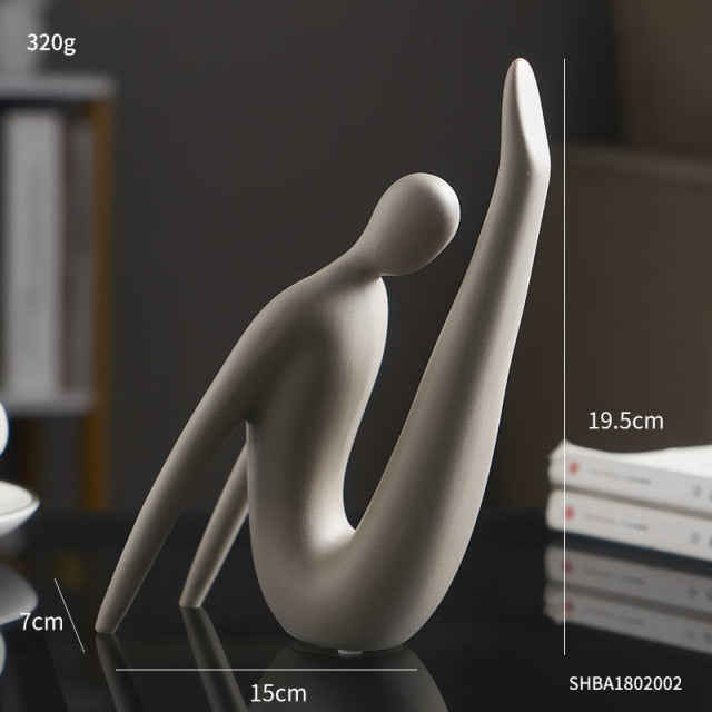 Nordic Abstract Thinker Harpiks Statue Skulptur | Luvikno