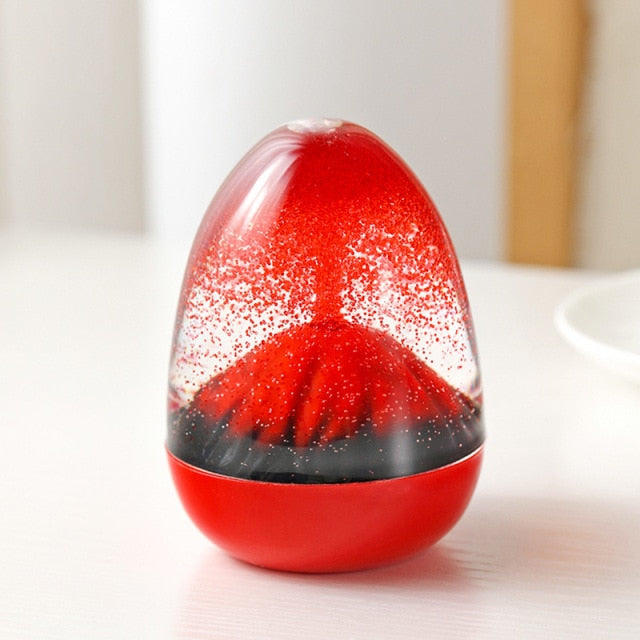 Volcano Eruption Liquid Timeglass | Luvikno