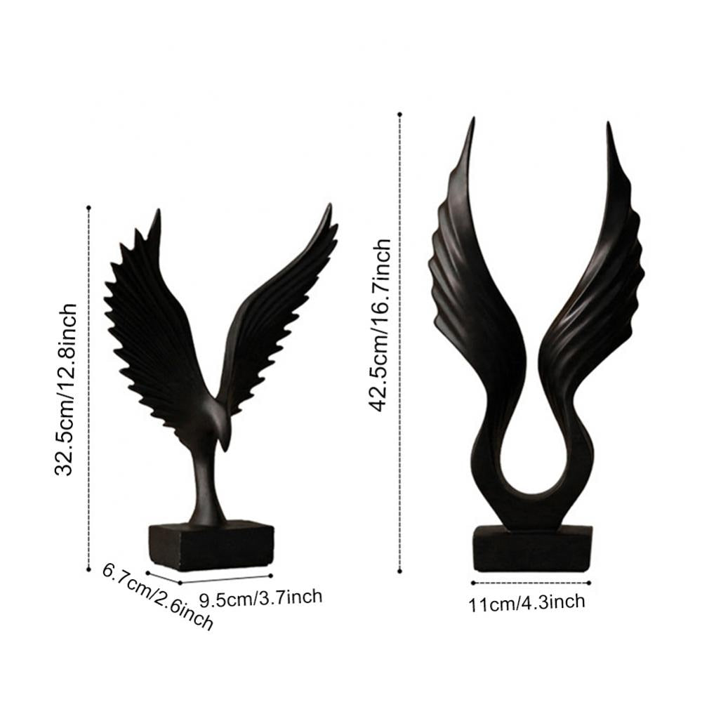 Engel Vinger Skulptur Hjem Decor | Luvikno