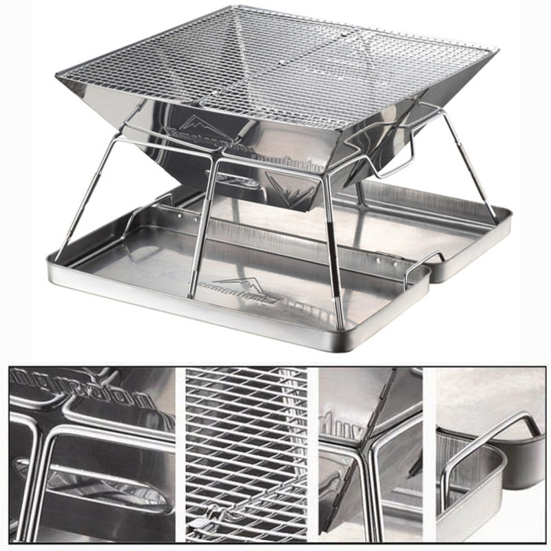 Brettbart Bærbar Mini Reise Camping Grill | Luvikno