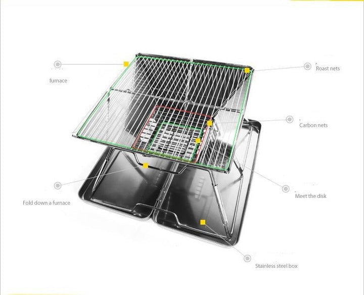 Brettbart Bærbar Mini Reise Camping Grill | Luvikno
