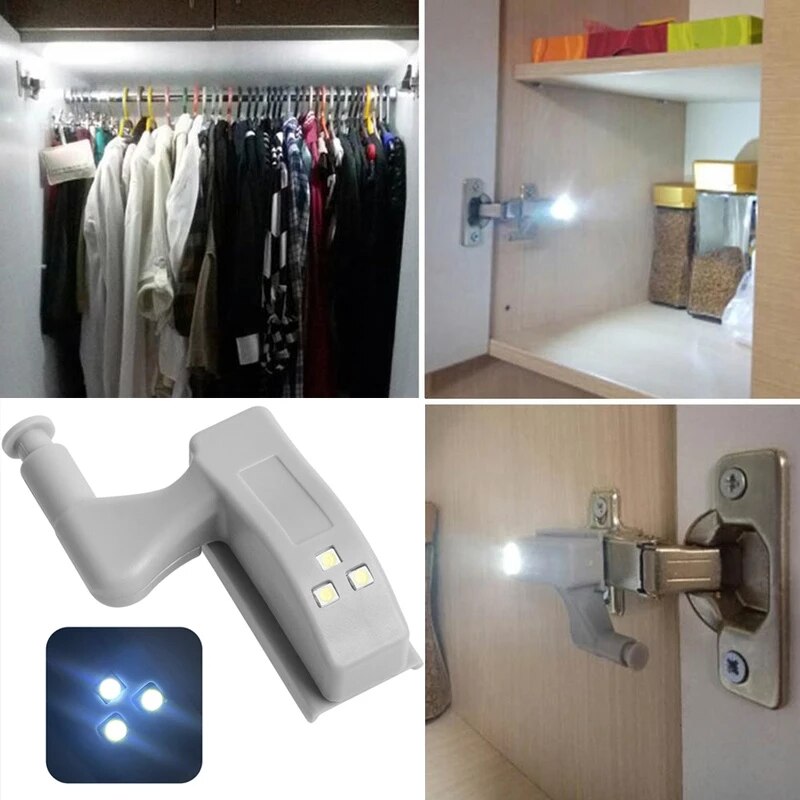 10stk LED Sensor Hinge Garderobelampe | Luvikno