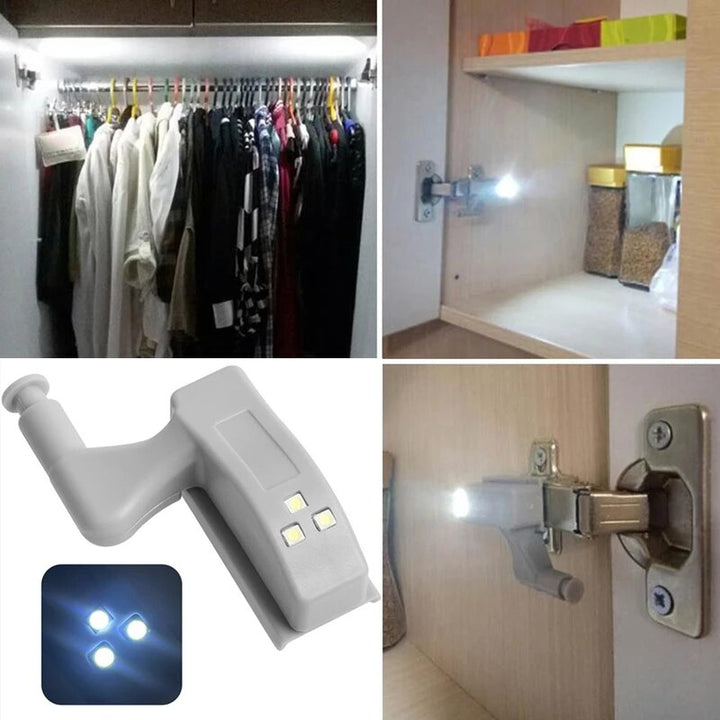 10stk LED Sensor Hinge Garderobelampe | Luvikno