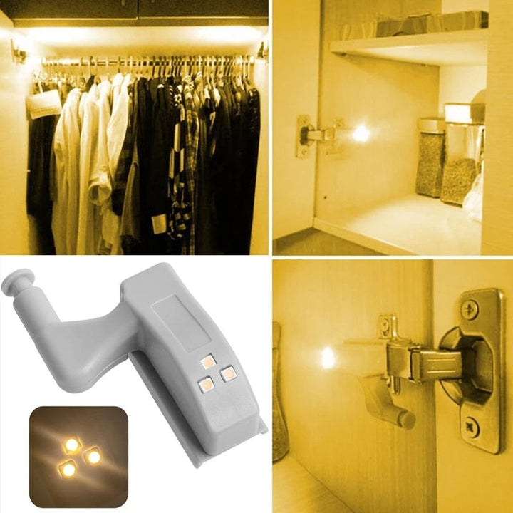 10stk LED Sensor Hinge Garderobelampe | Luvikno