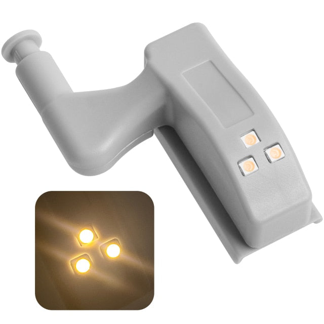 10stk LED Sensor Hinge Garderobelampe | Luvikno