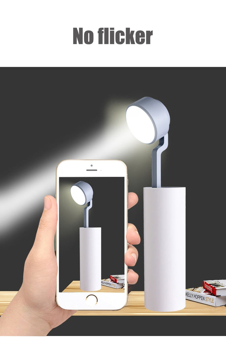 LED Mini Oppladbar Power Bank Skrivebord Lampe | Luvikno