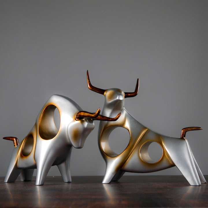 Nordisk Stil Bull Skulptur Hjem Decor | Luvikno