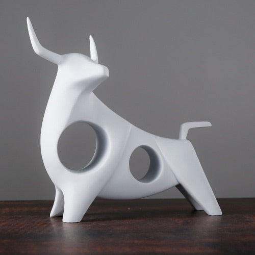 Nordisk Stil Bull Skulptur Hjem Decor | Luvikno