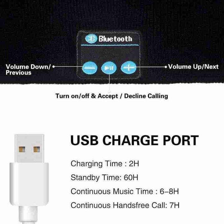 Unisex Bluetooth Hodeset Hette | Luvikno