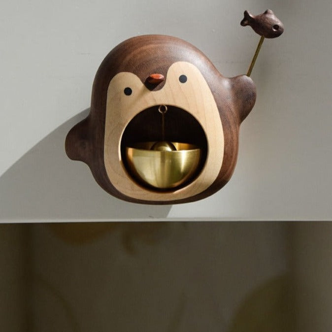 Solid Wood Cute Hanging Door Bell | Luvikno