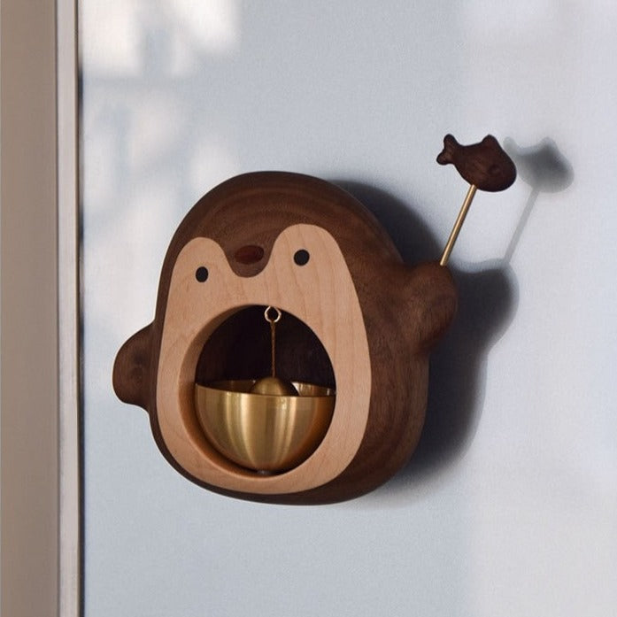 Solid Wood Cute Hanging Door Bell | Luvikno