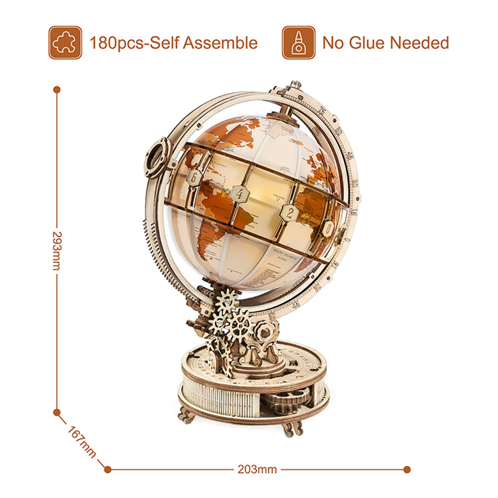 3D Puslespill Luminous Globe | Luvikno