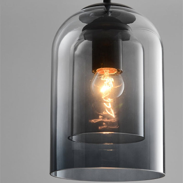 Dobbel glasspendellampe Luvikno