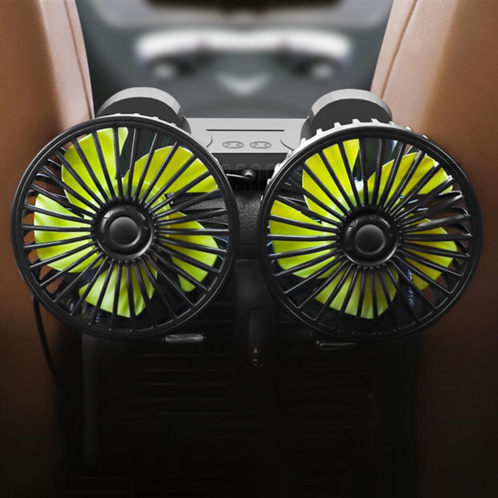 Bil dashboard dobbel USB kjøleventilator | Luvikno