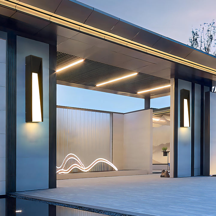 Parv - Rustfritt stål IP65 Moderne Vegglampe Fixture | Luvikno