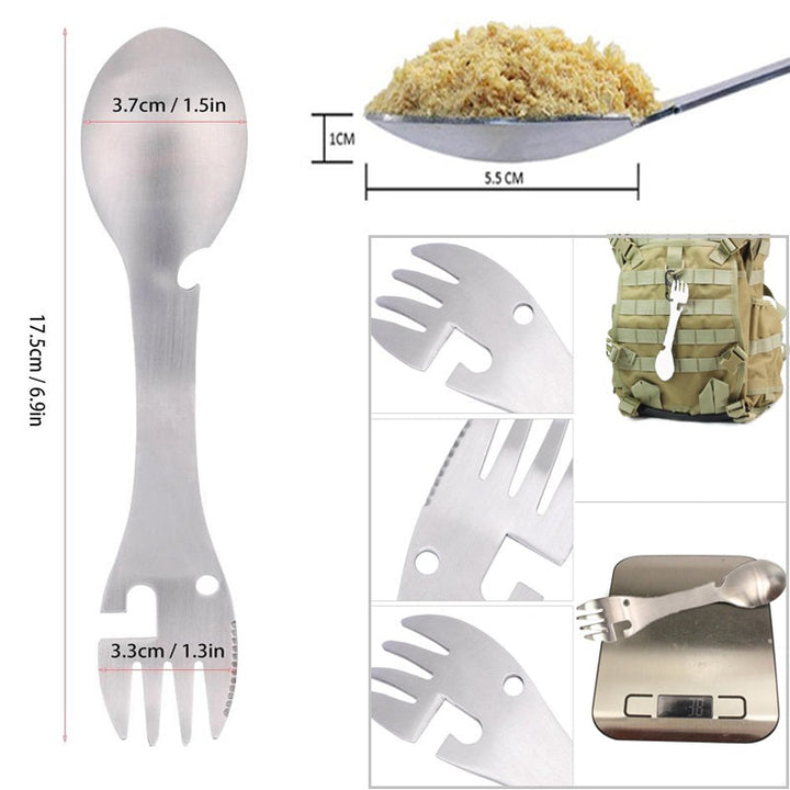 Rustfritt Stål Multifunksjonell Flaskeåpner Spork | Luvikno