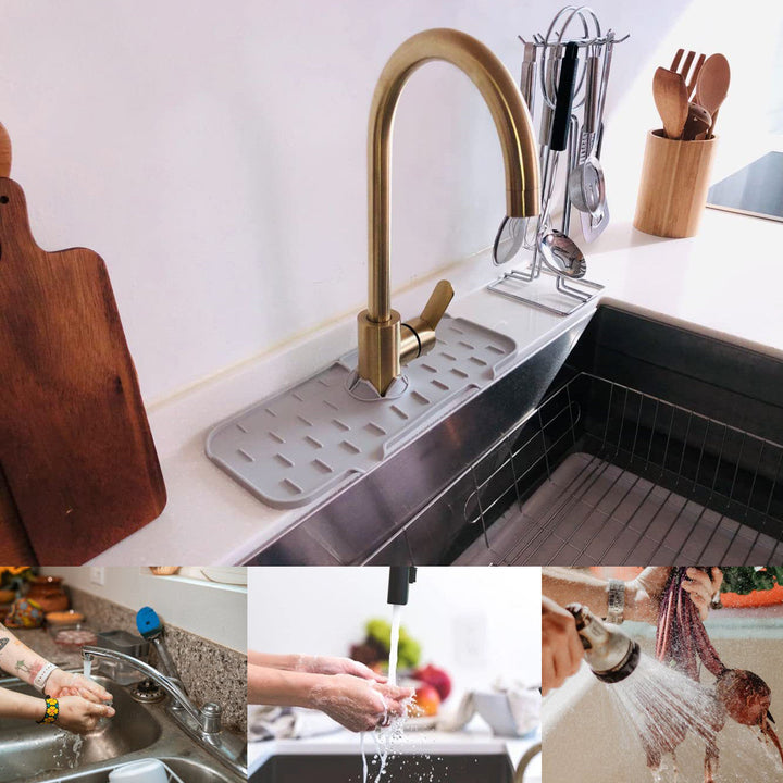 Silicone kran håndtak drypp fanger brett | Luvikno