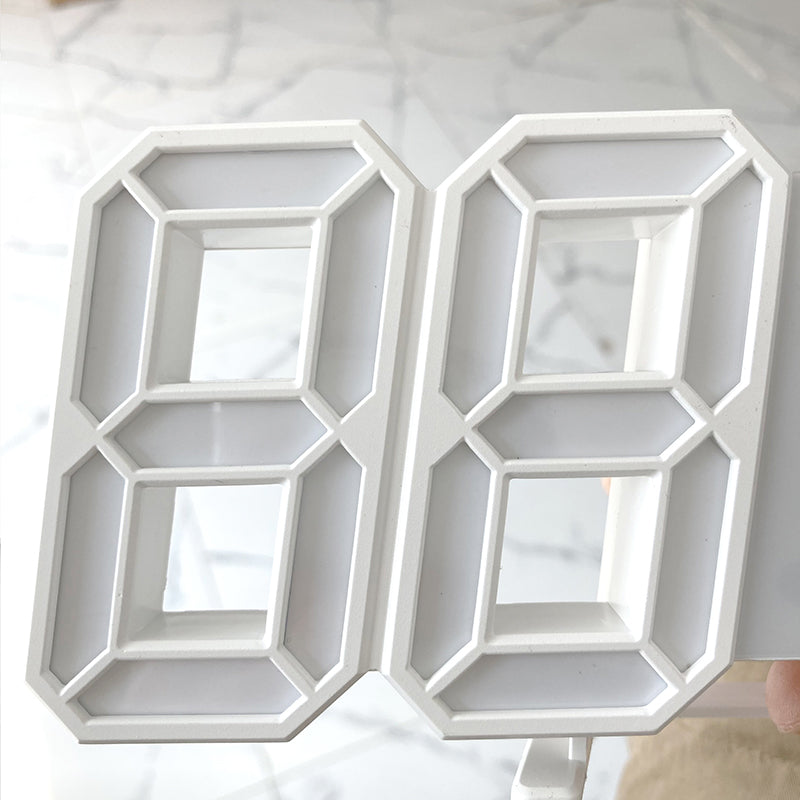 3D LED Moderne Digital Vekker Veggklokke | Luvikno