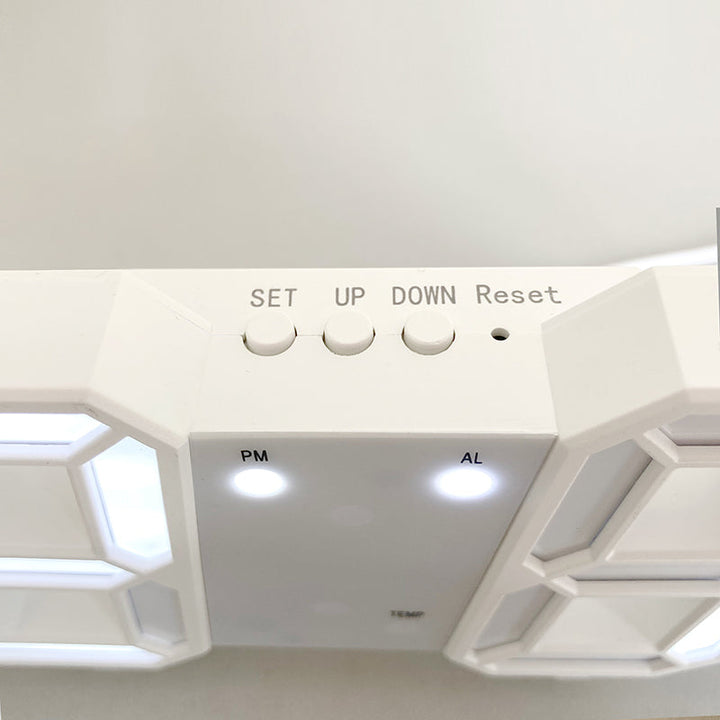 3D LED Moderne Digital Vekker Veggklokke | Luvikno