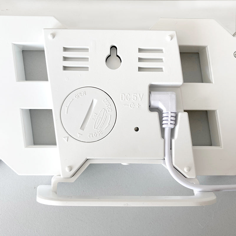 3D LED Moderne Digital Vekker Veggklokke | Luvikno