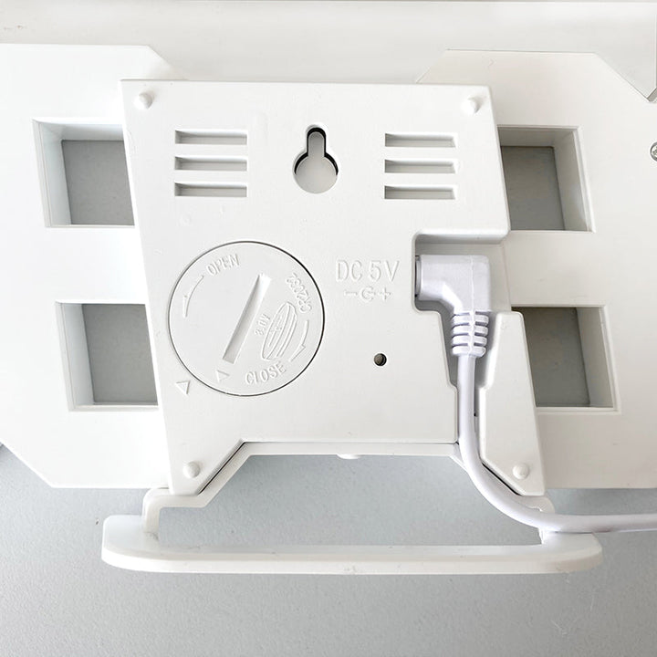 3D LED Moderne Digital Vekker Veggklokke | Luvikno